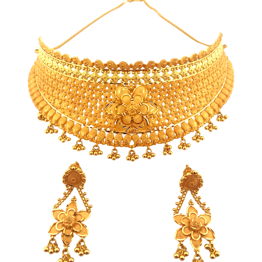 22K Gold Designer Jewellery Set