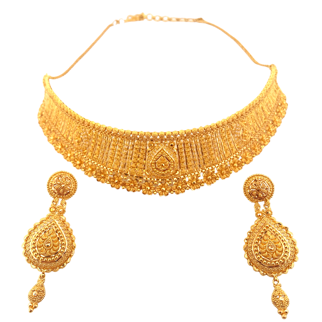 22K Gold Designer Jewellery Set