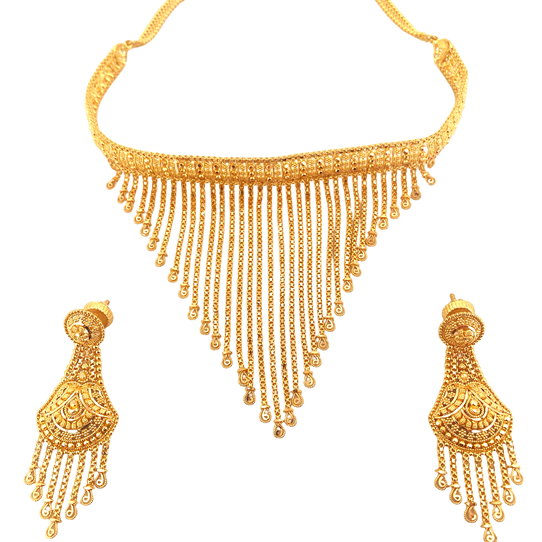 22K Gold Designer Jewellery Set
