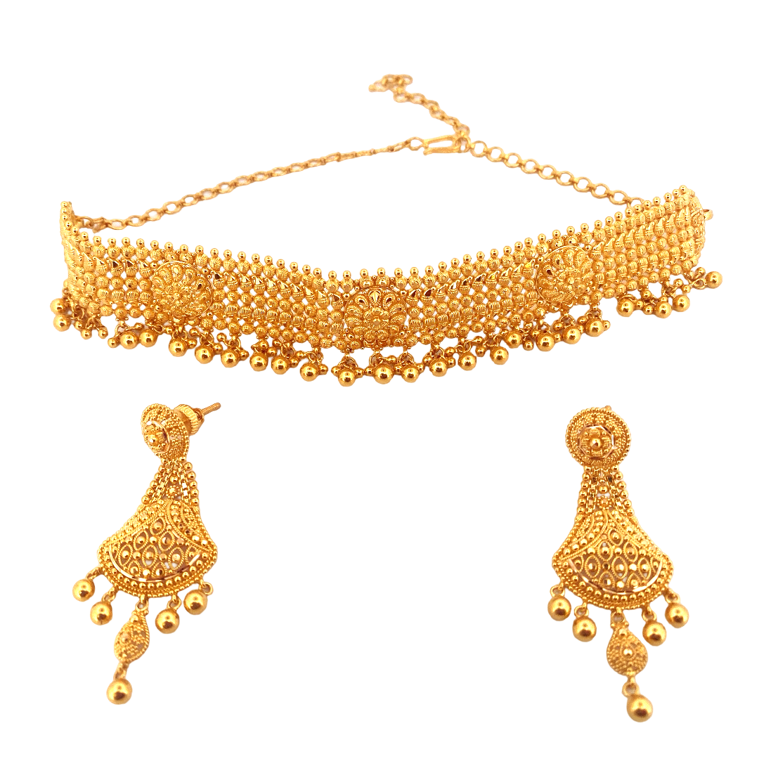 22K Gold Designer Jewellery Set