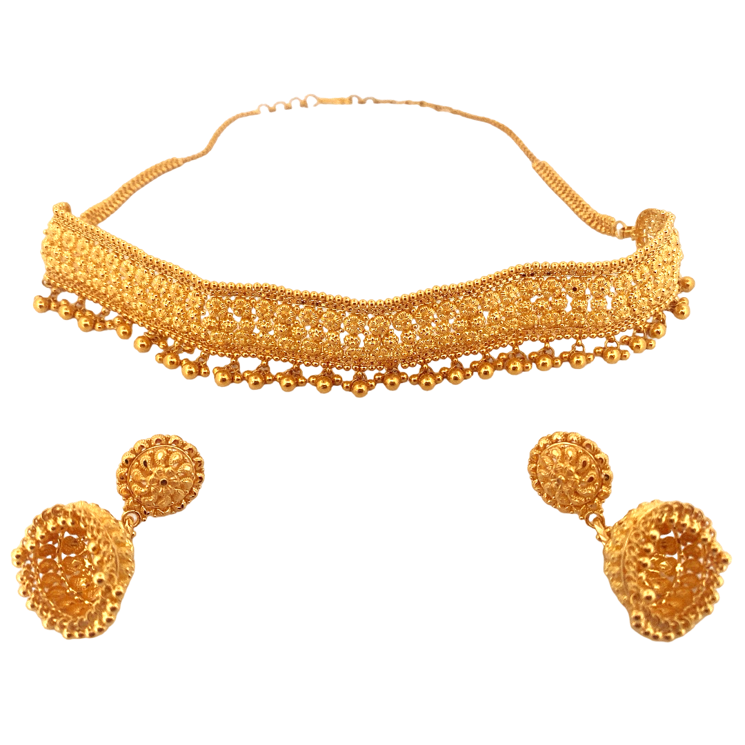 22K Gold Designer Jewellery Set