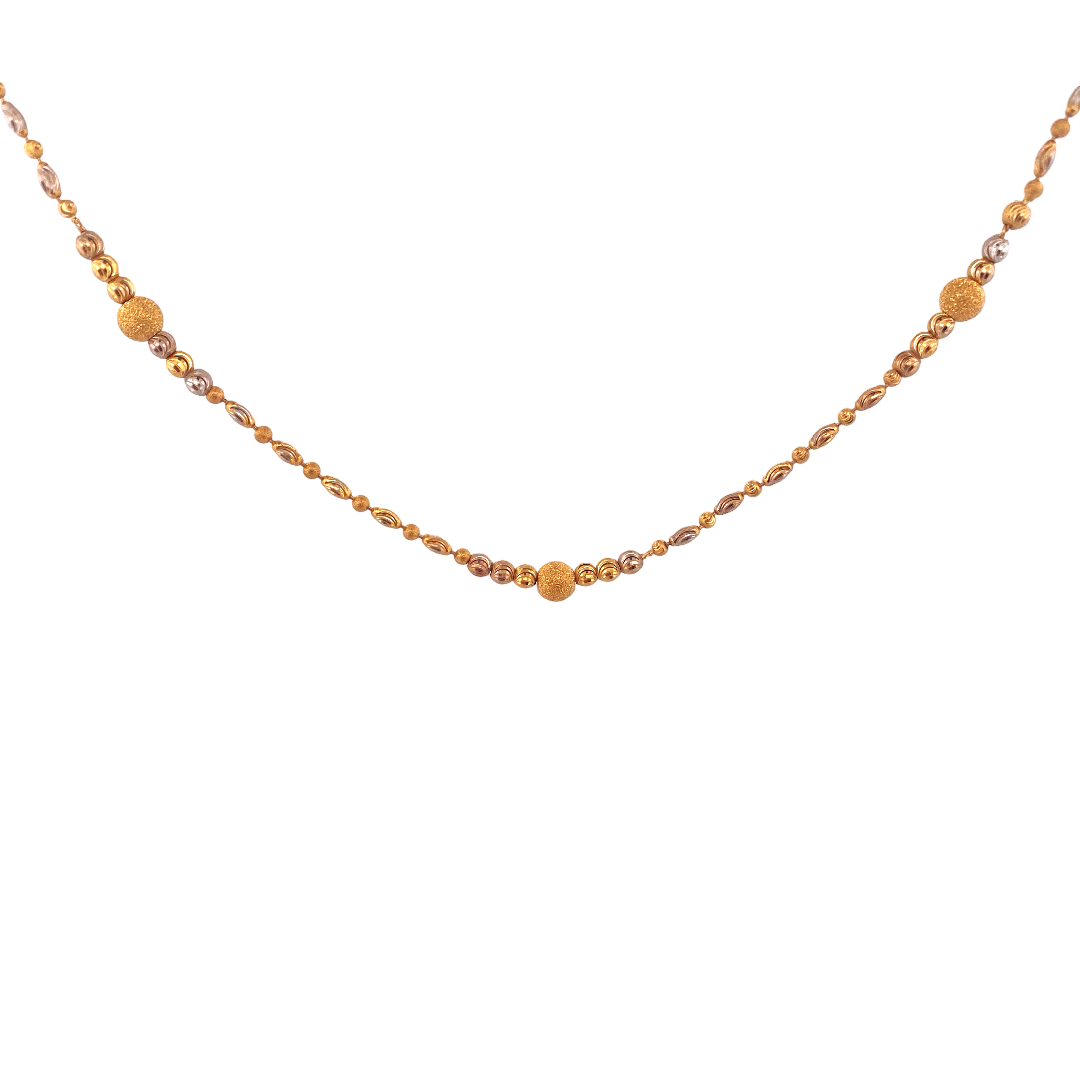 20'' 22K Gold Two-tone Designer Chain