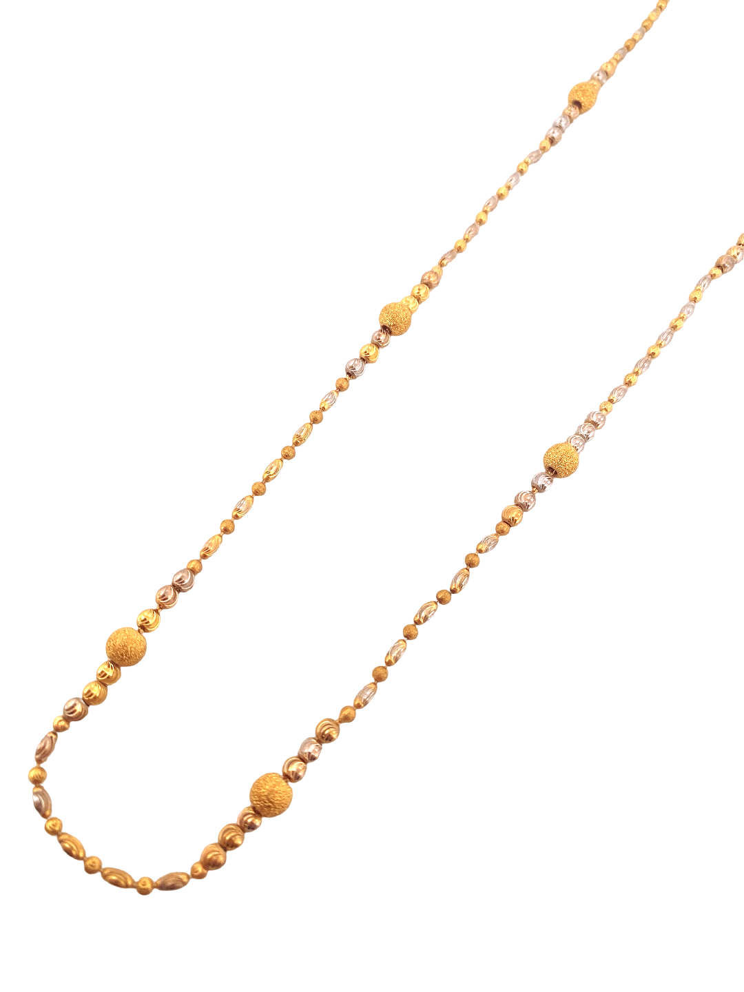 20'' 22K Gold Two-tone Designer Chain