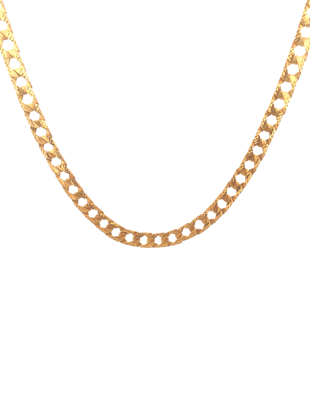 24'' 22K Gold Cuban Link Designer Chain