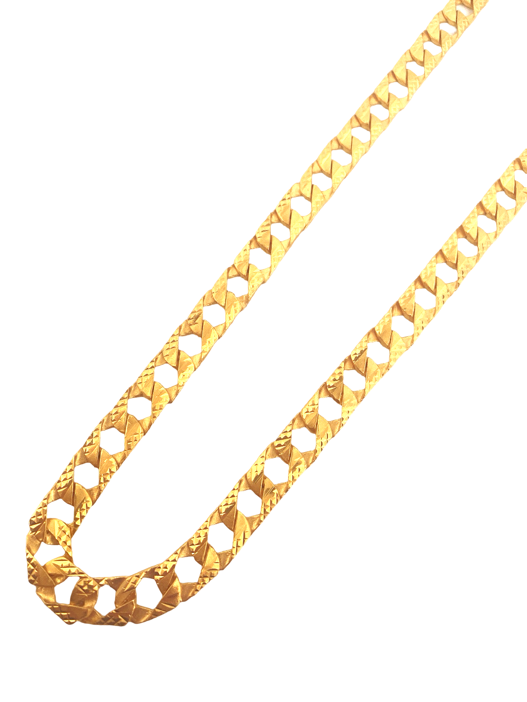 24'' 22K Gold Cuban Link Designer Chain