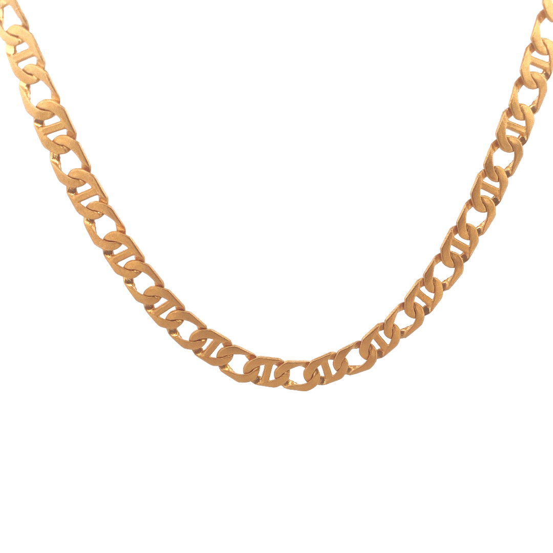 24'' 22K Gold Cuban Link Designer Chain
