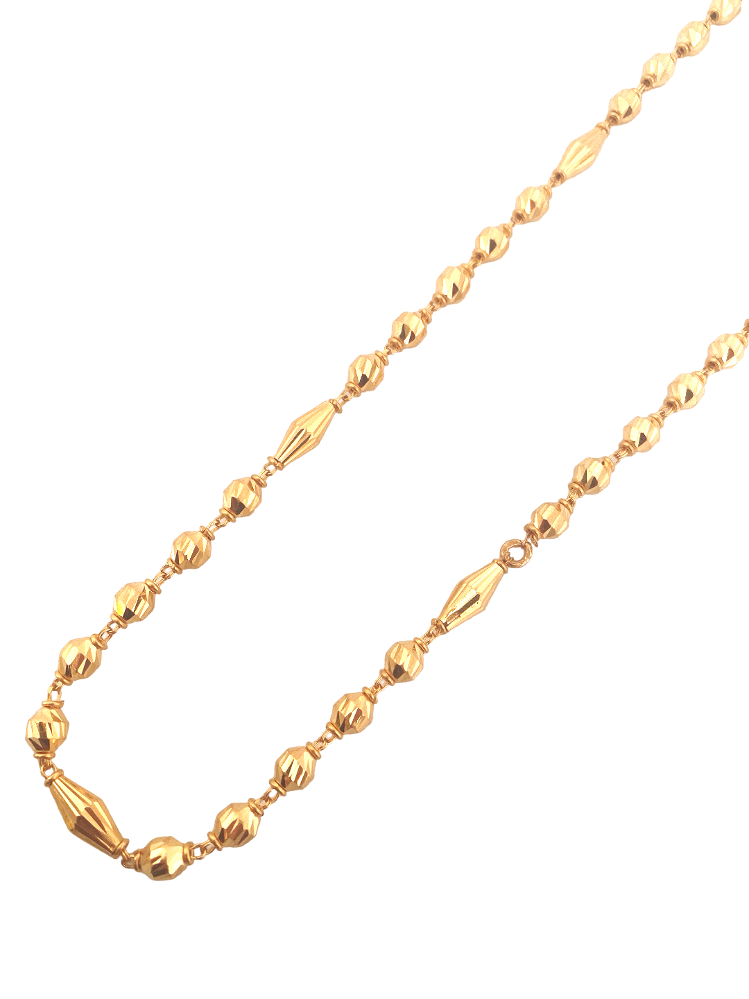 30'' 22K Gold Beads Designer Chain