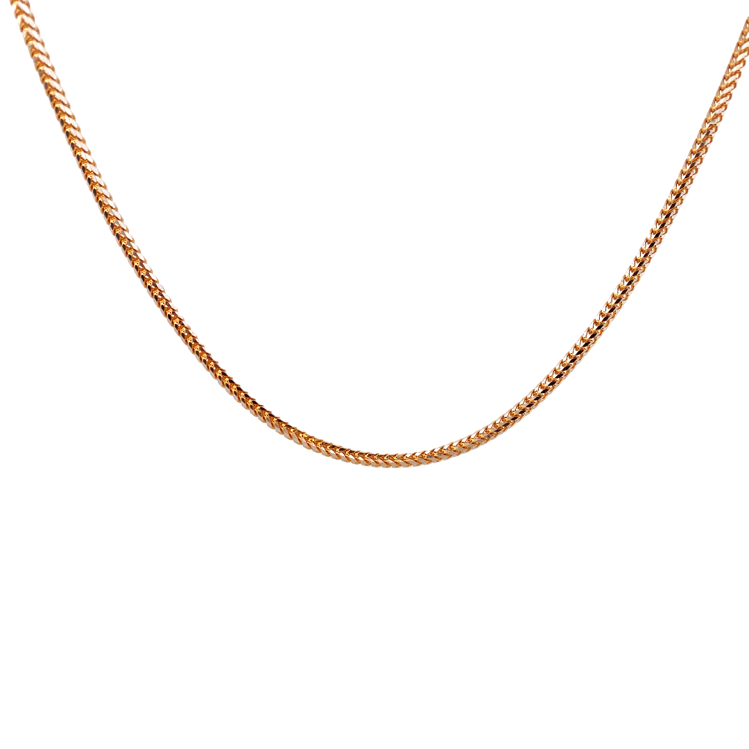 24'' 22K Gold Franco Designer Chain