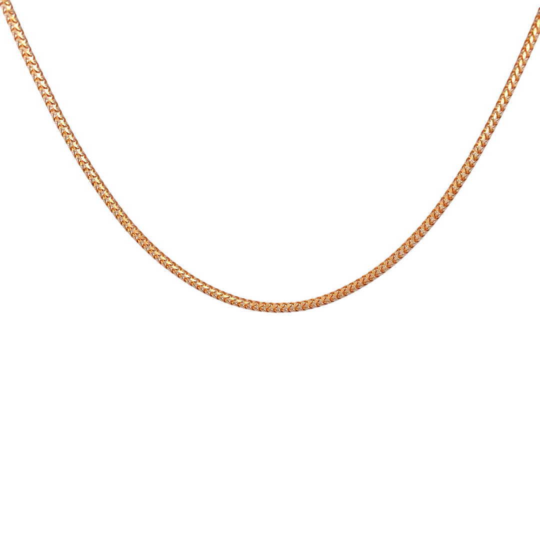 18'' 22K Gold Franco Designer Chain