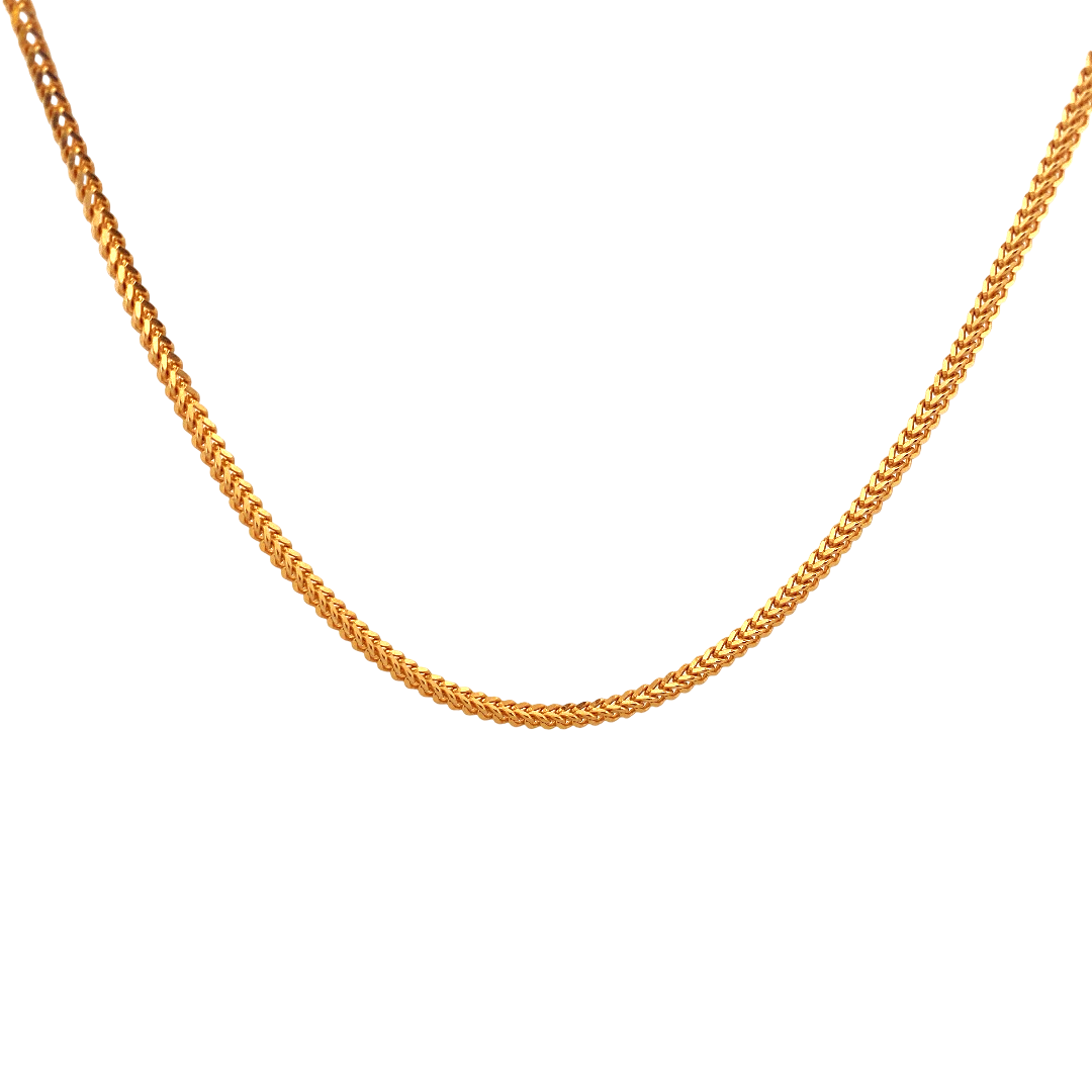 26'' 22K Gold Franco Designer Chain
