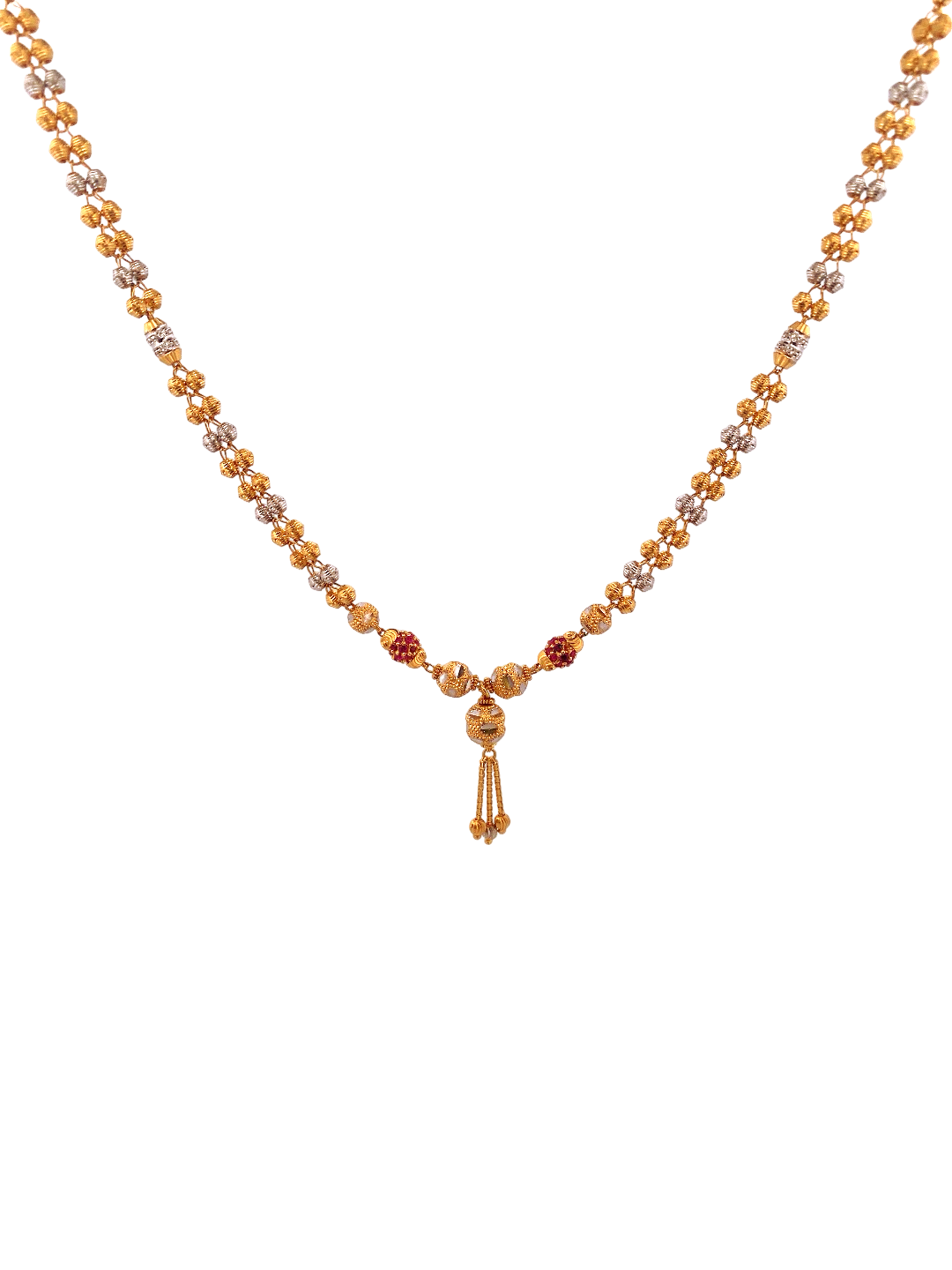 24'' 22K Gold Two-tone Designer Chain