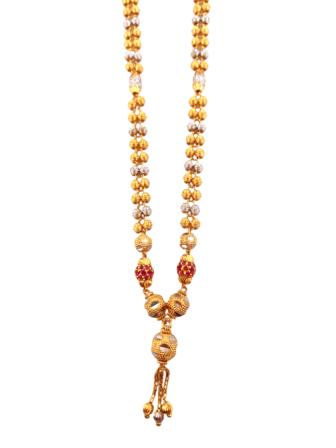 24'' 22K Gold Two-tone Designer Chain