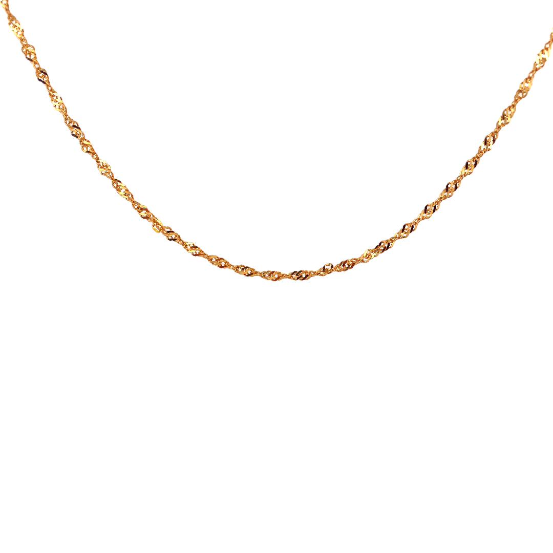 16'' 22K Gold Designer Chain