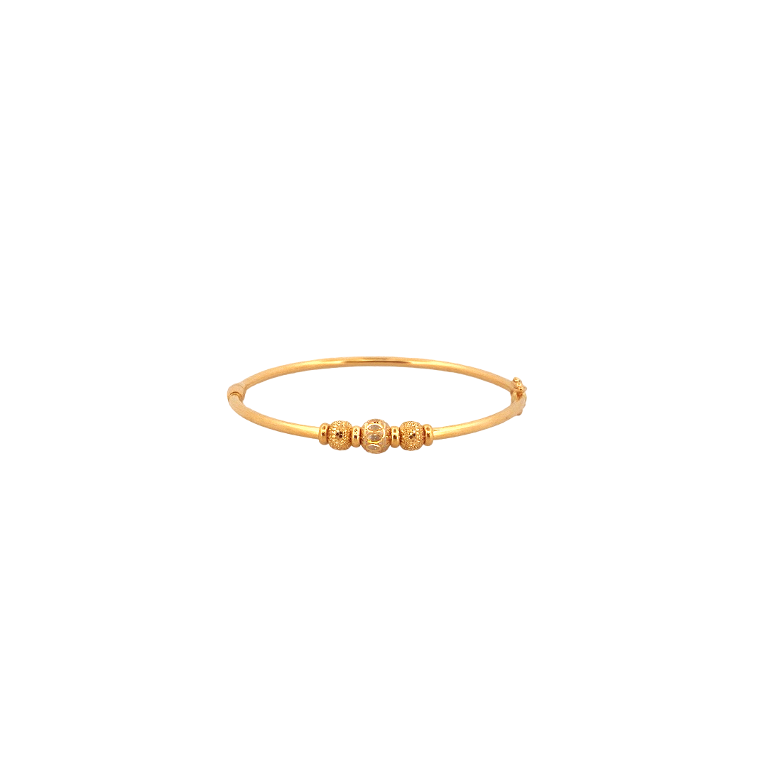 22K Gold Two-tone Designer Ladies Bracelet