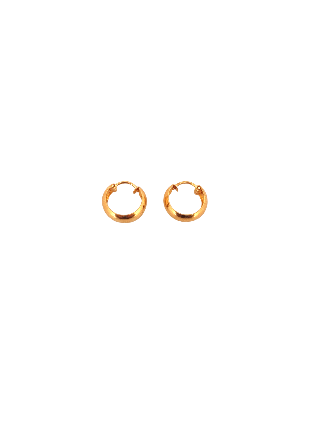 22K Gold Designer Hoop Earrings