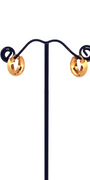 22K Gold Designer Hoop Earrings