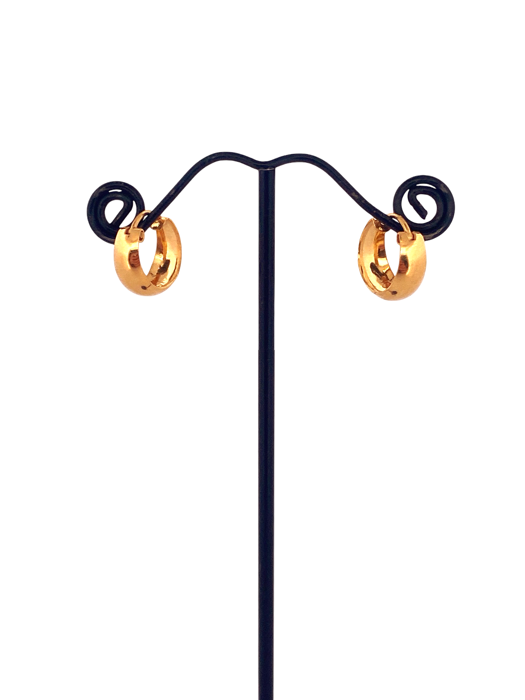 22K Gold Designer Hoop Earrings