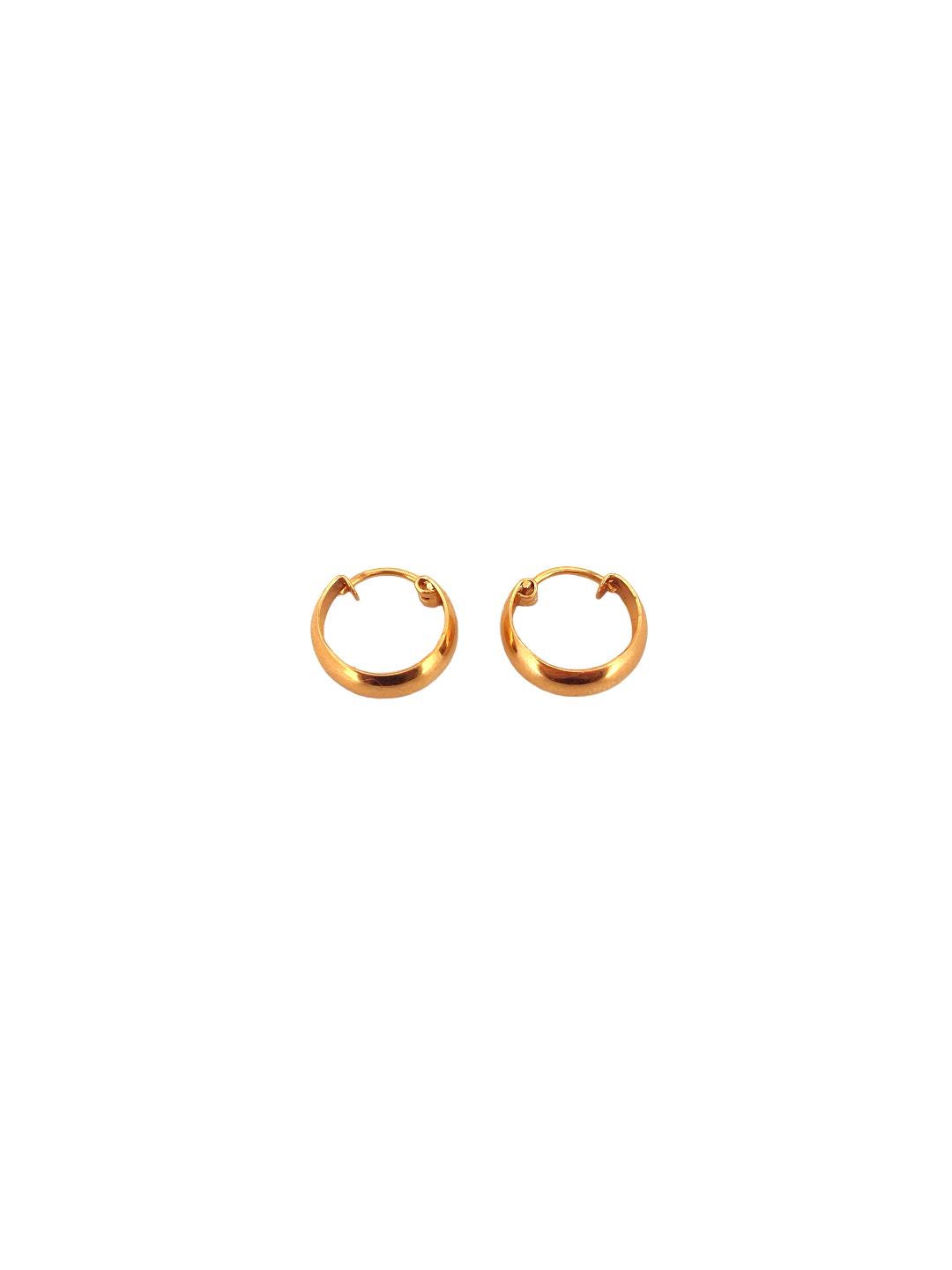 22K Gold Designer Hoop Earrings