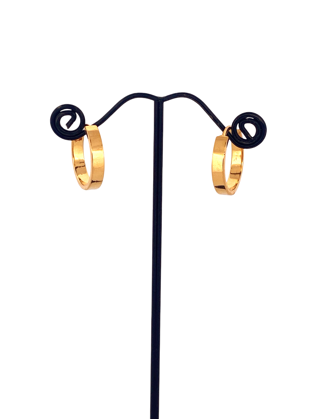 22K Gold Designer Hoop Earrings