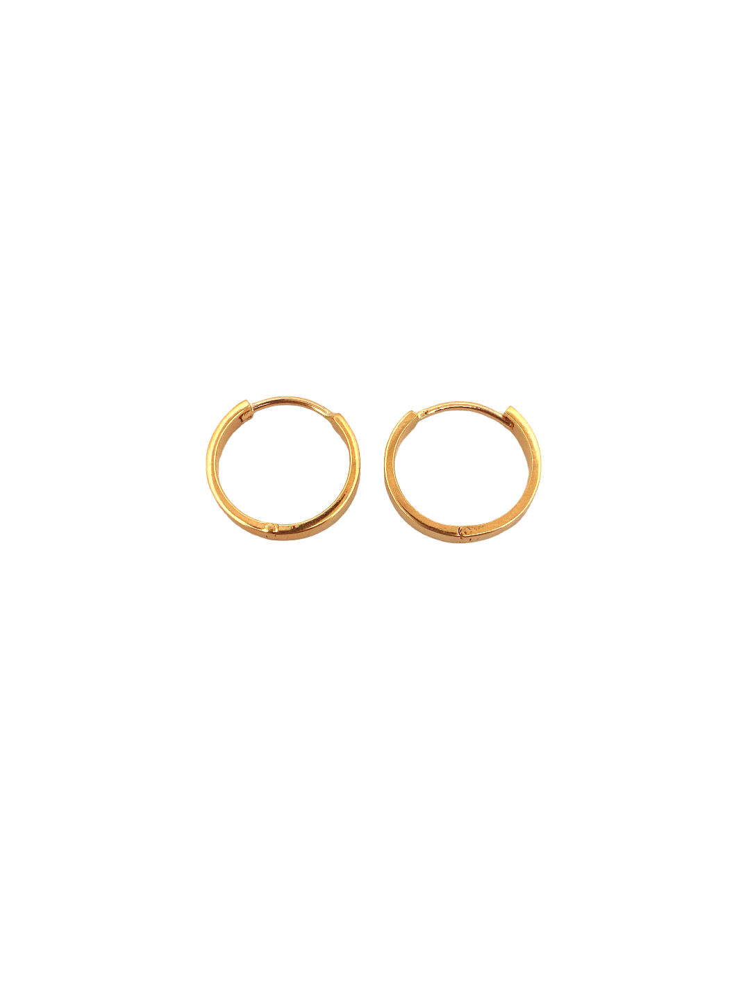 22K Gold Designer Hoop Earrings
