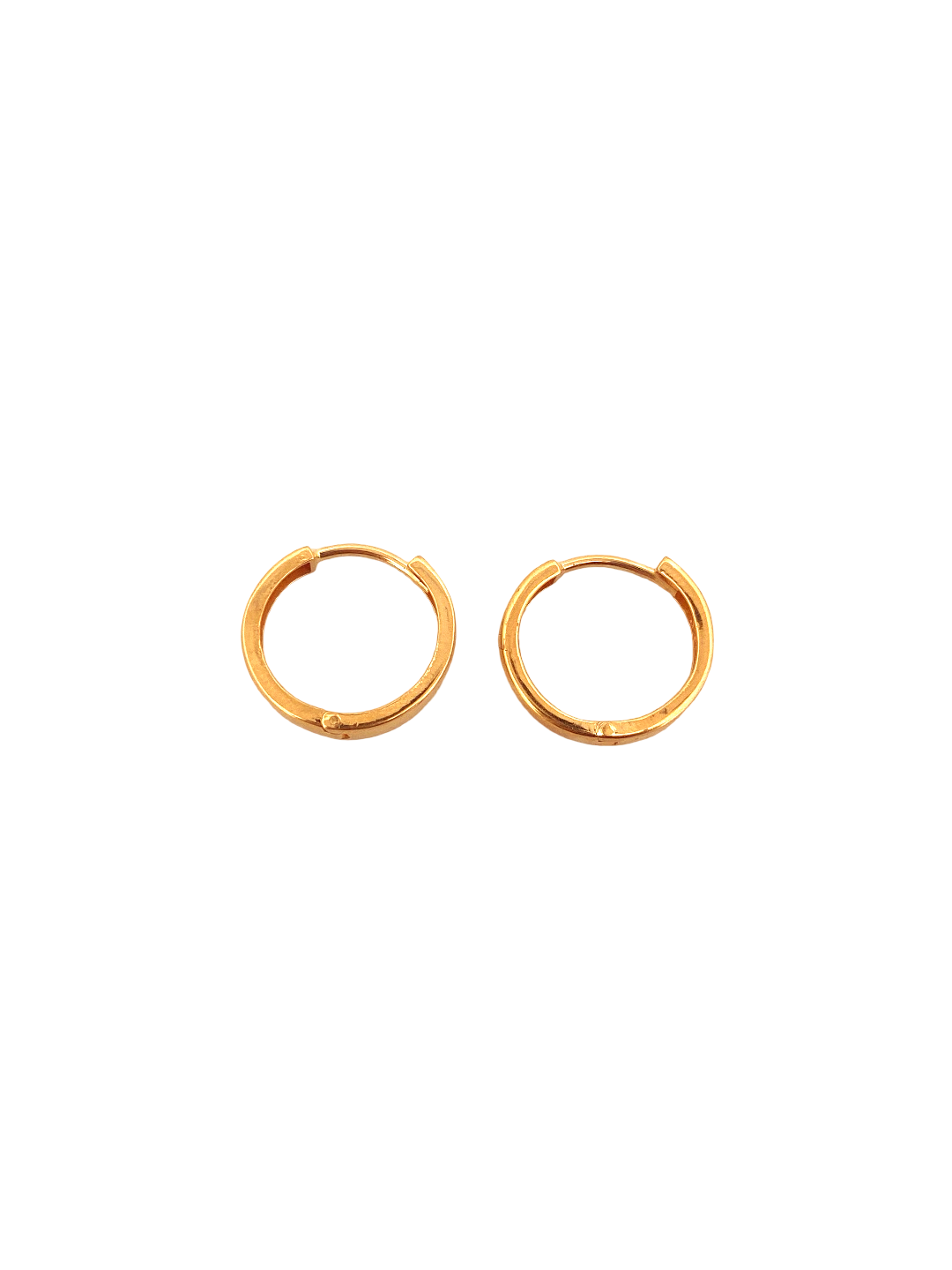 22K Gold Designer Hoop Earrings