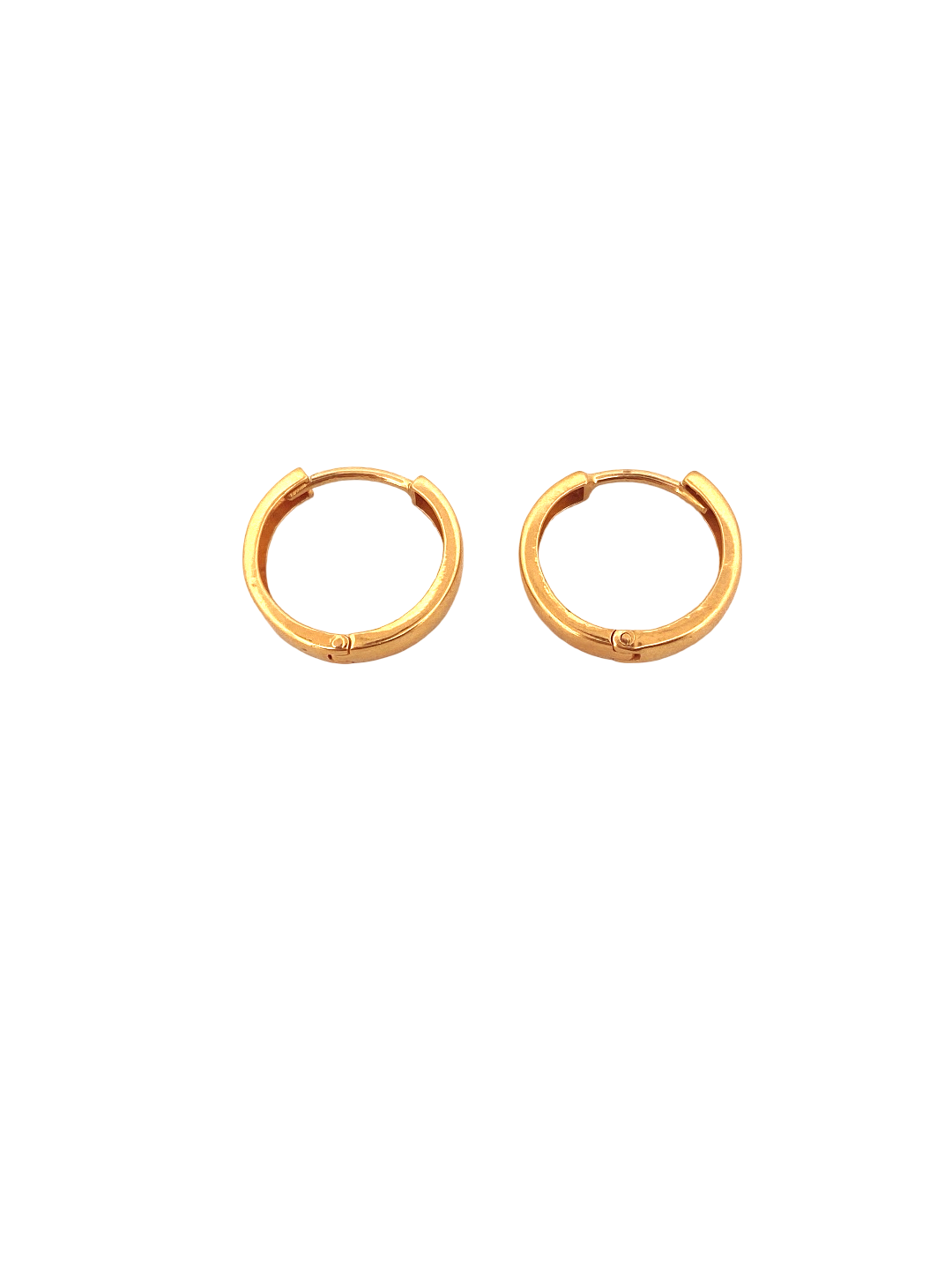 22K Gold Designer Hoop Earrings