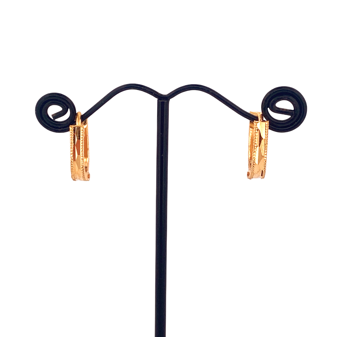 22 Gold Designer Hoop Earrings