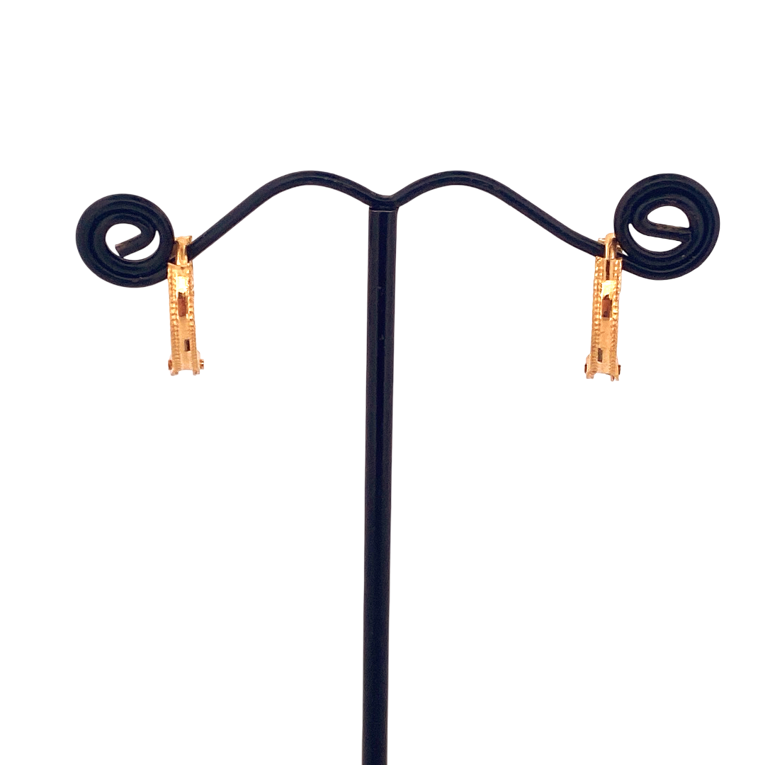 22 Gold Designer Hoop Earrings