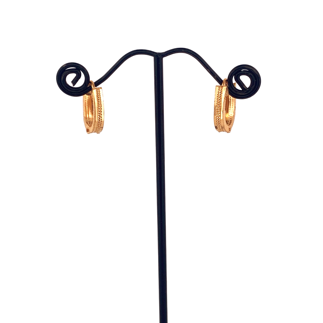 22 Gold Designer Hoop Earrings