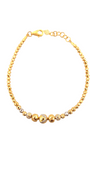 22K Gold Two-tone Designer Ladies Bracelet