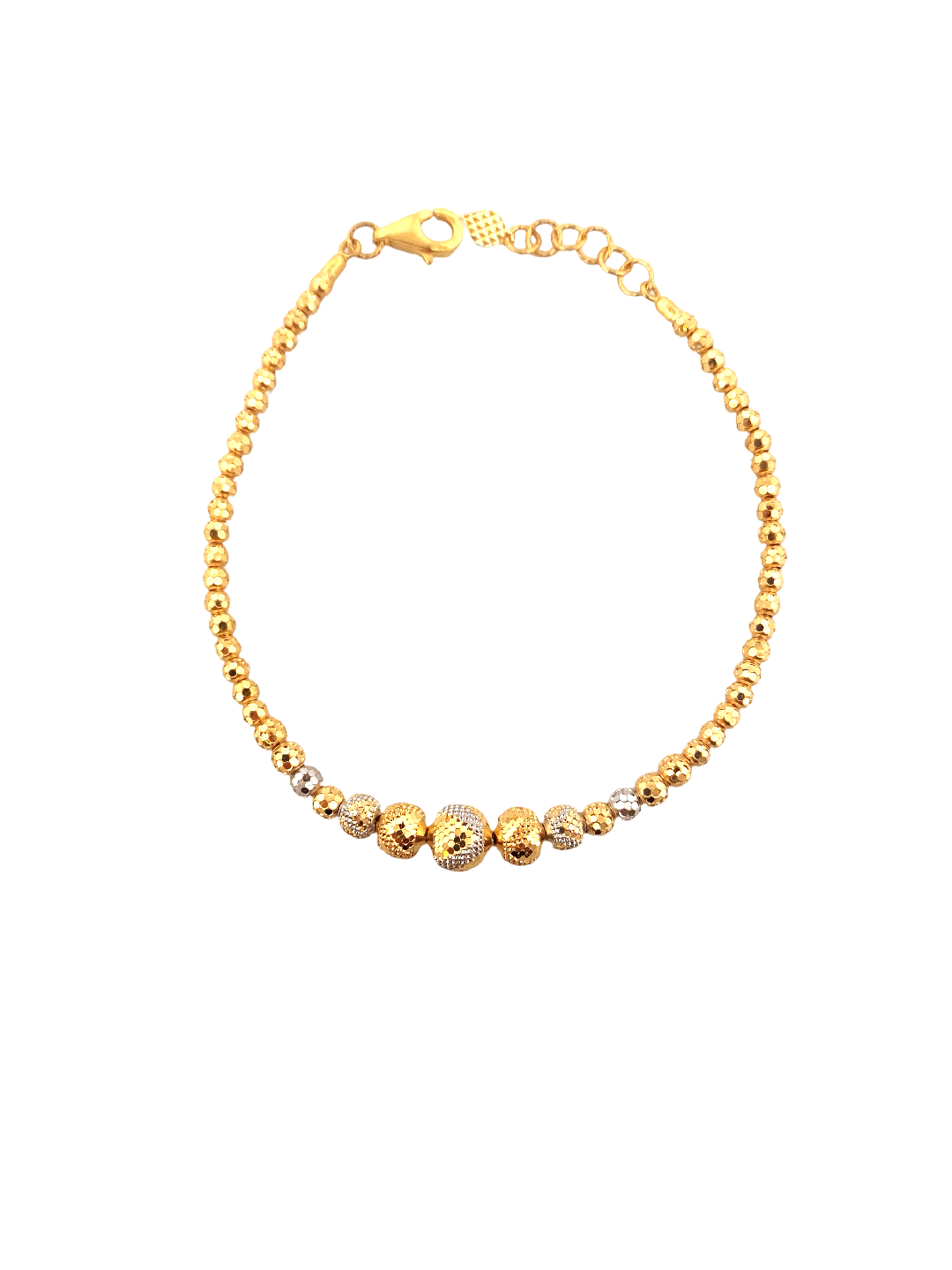 22K Gold Two-tone Designer Ladies Bracelet