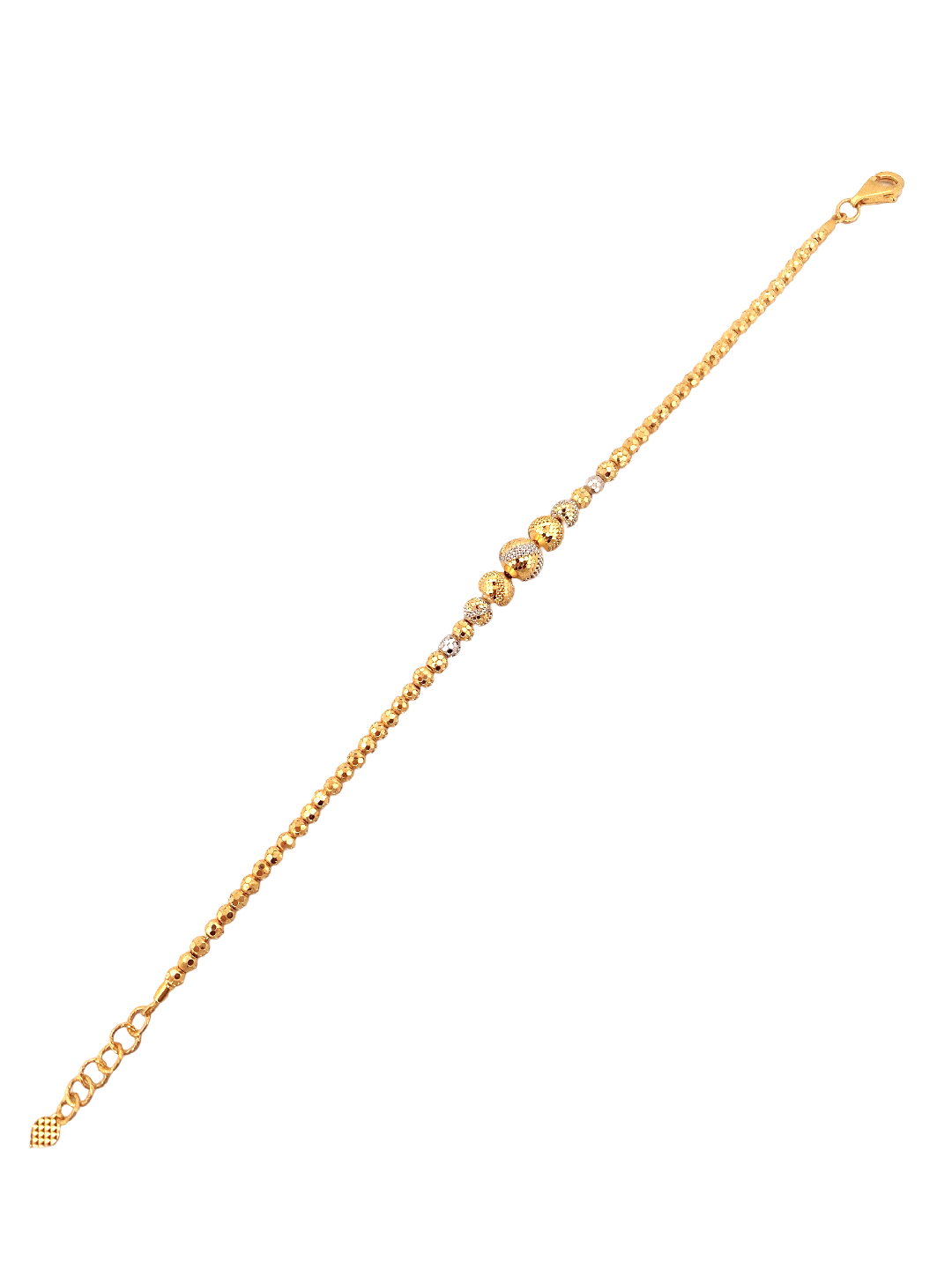 22K Gold Two-tone Designer Ladies Bracelet