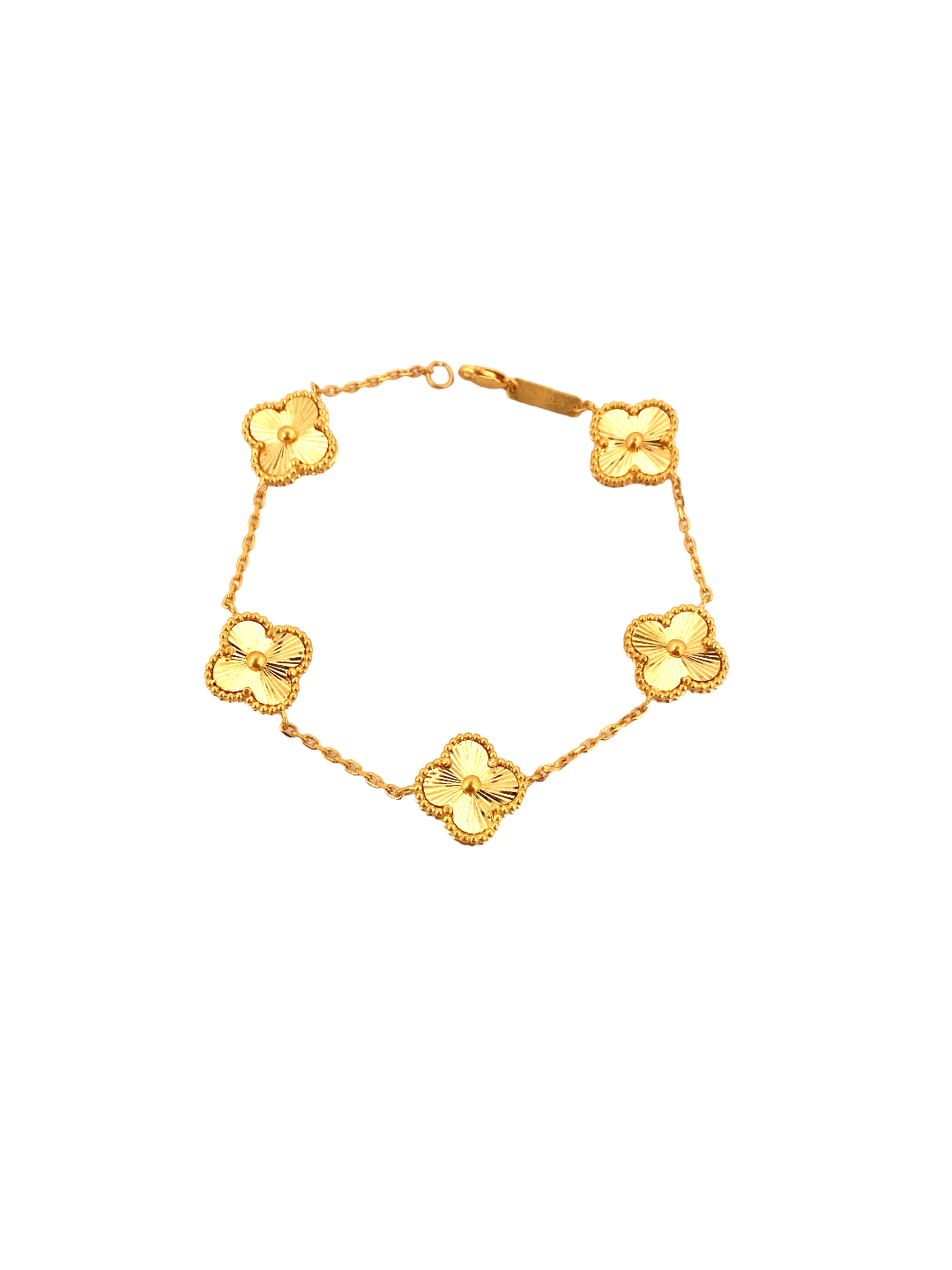 22K Gold Flower Designer Ladies Bracelet