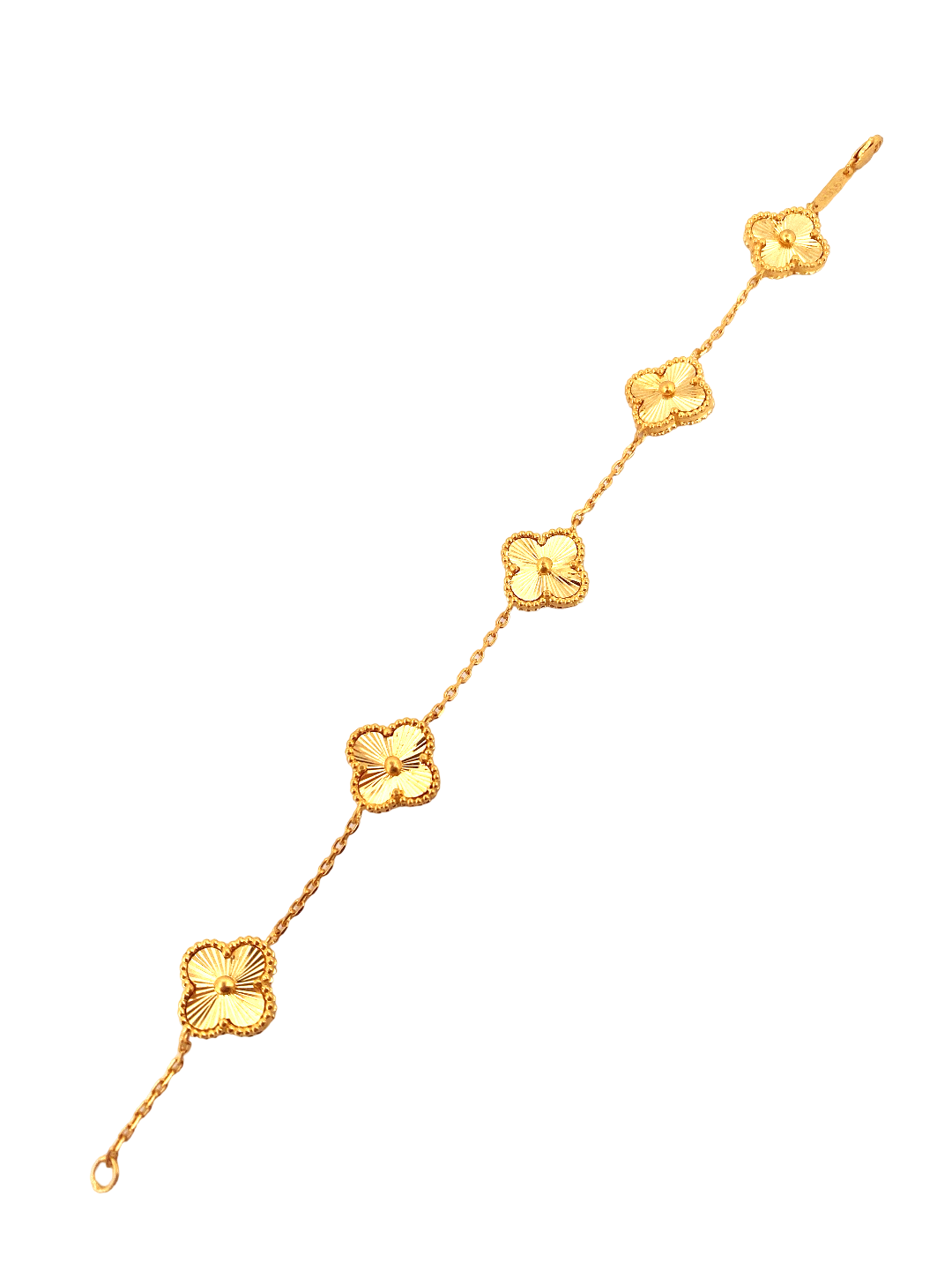 22K Gold Flower Designer Ladies Bracelet
