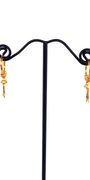 22K Gold Designer Hoop Earrings