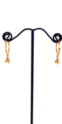 22K Gold Designer Hoop Earrings