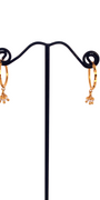 22K Gold Designer Hoop Earrings