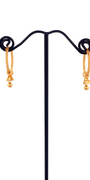 22K Gold Designer Hoop Earrings