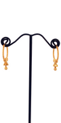 22K Gold Designer Hoop Earrings