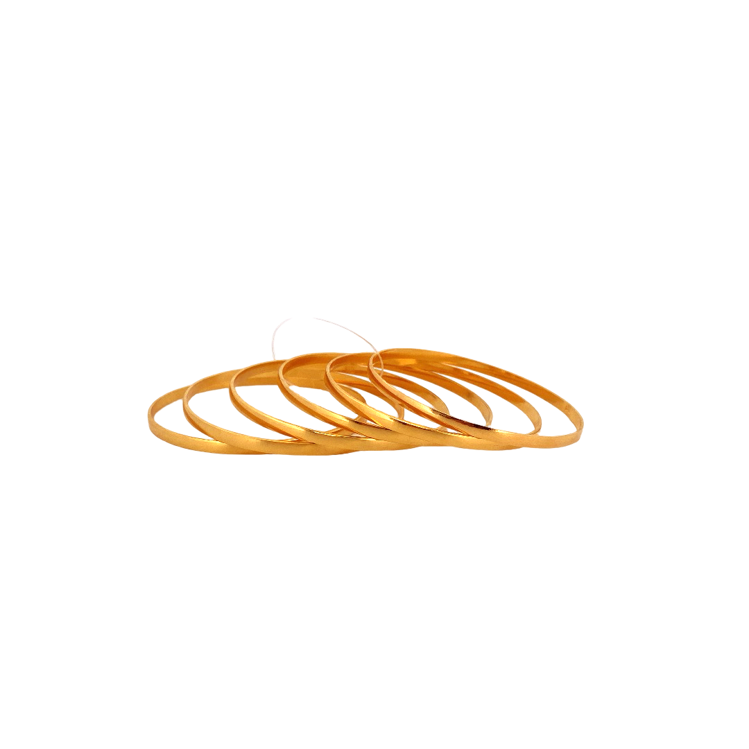 22K Gold Designer 6 Pieces Set Of Ladies Bangles