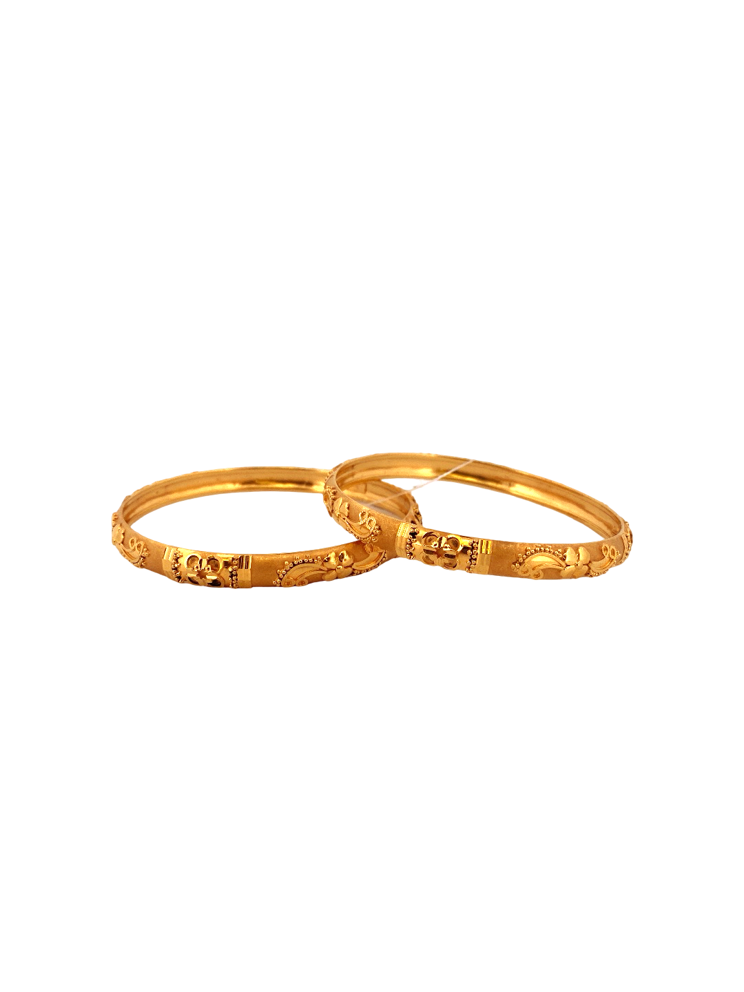 22K Gold Designer 2 Pieces Set Of Ladies Bangles