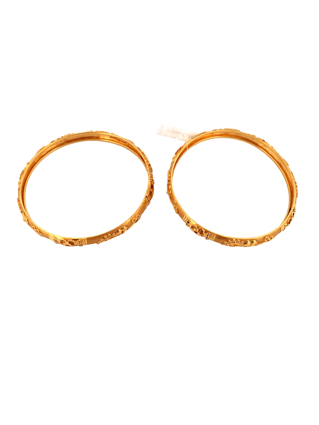 22K Gold Designer 2 Pieces Set Of Ladies Bangles