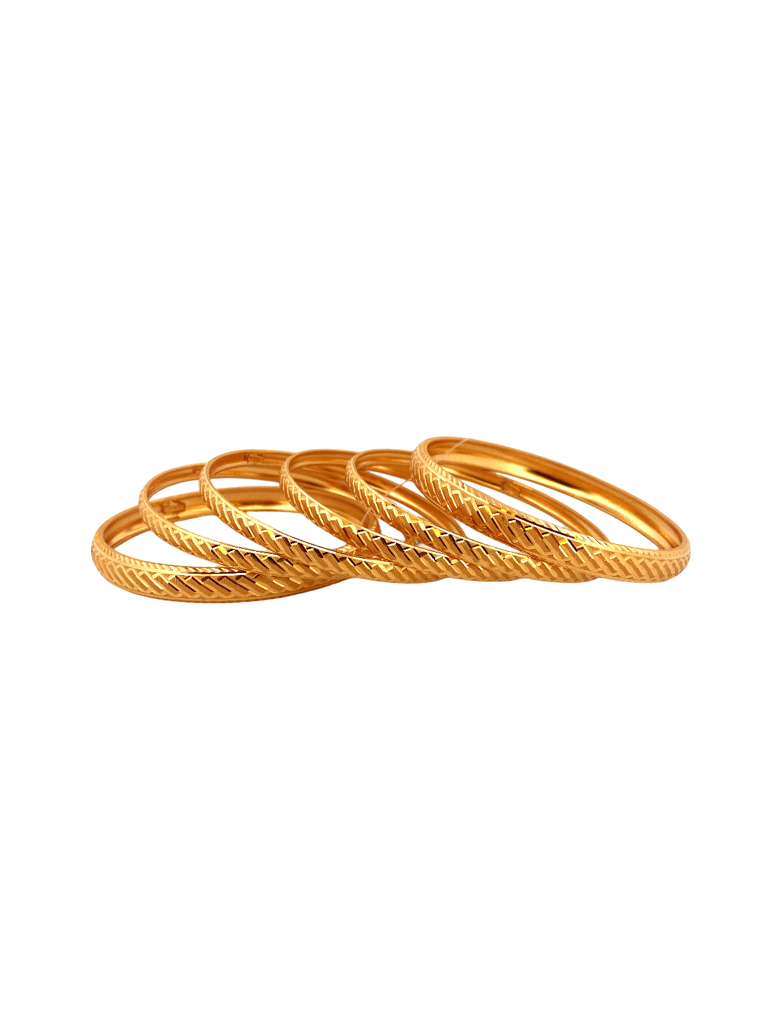 22K Gold Designer 6 Pieces Set Of Ladies Bangles