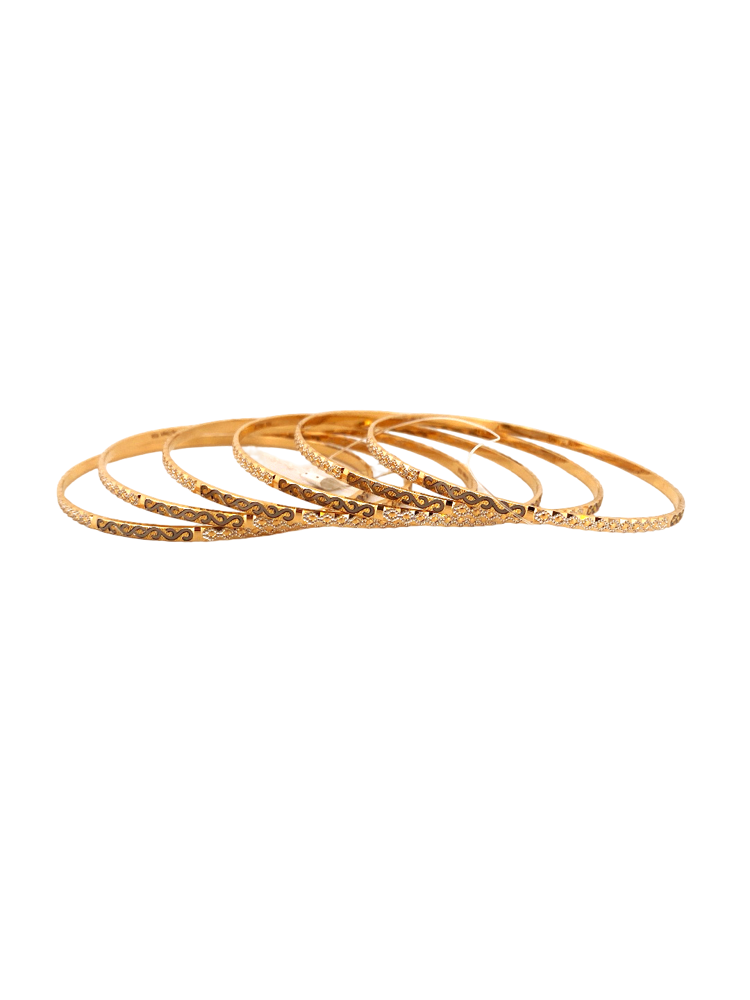 22K Gold Designer 6 Pieces Set Of Ladies Bangles