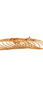22K Gold Two-tone Designer 12 Pieces Set Of Ladies Bangles