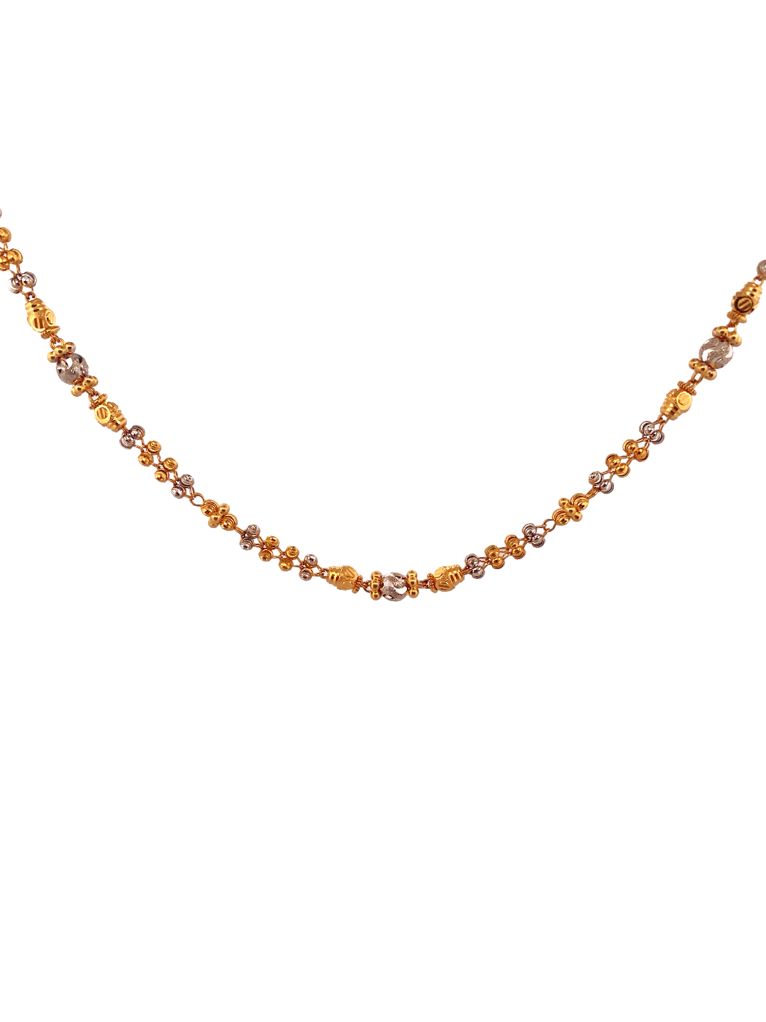 20'' 22K Gold Two-tone Designer Chain