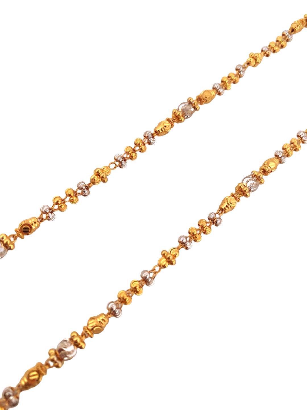 20'' 22K Gold Two-tone Designer Chain