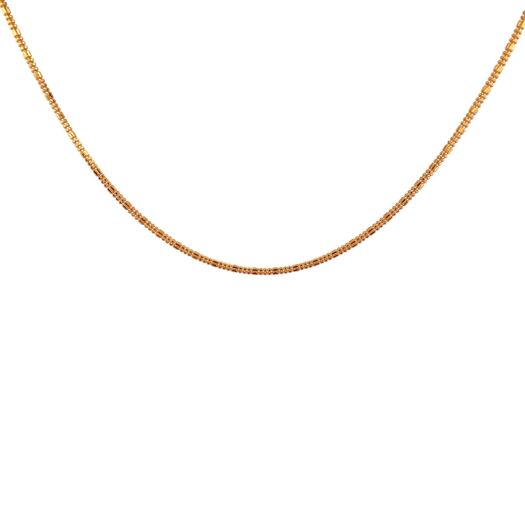 18'' 22K Gold Designer Chain