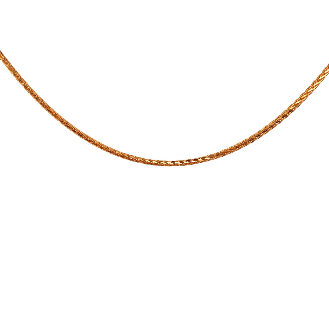 18'' 22K Gold Designer Chain