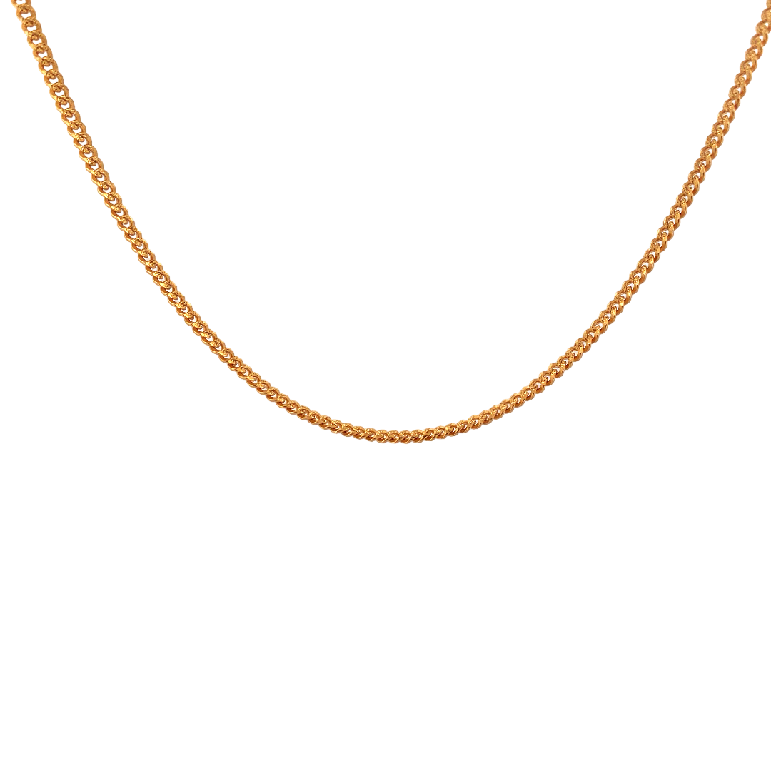22'' 22K Gold Designer Chain